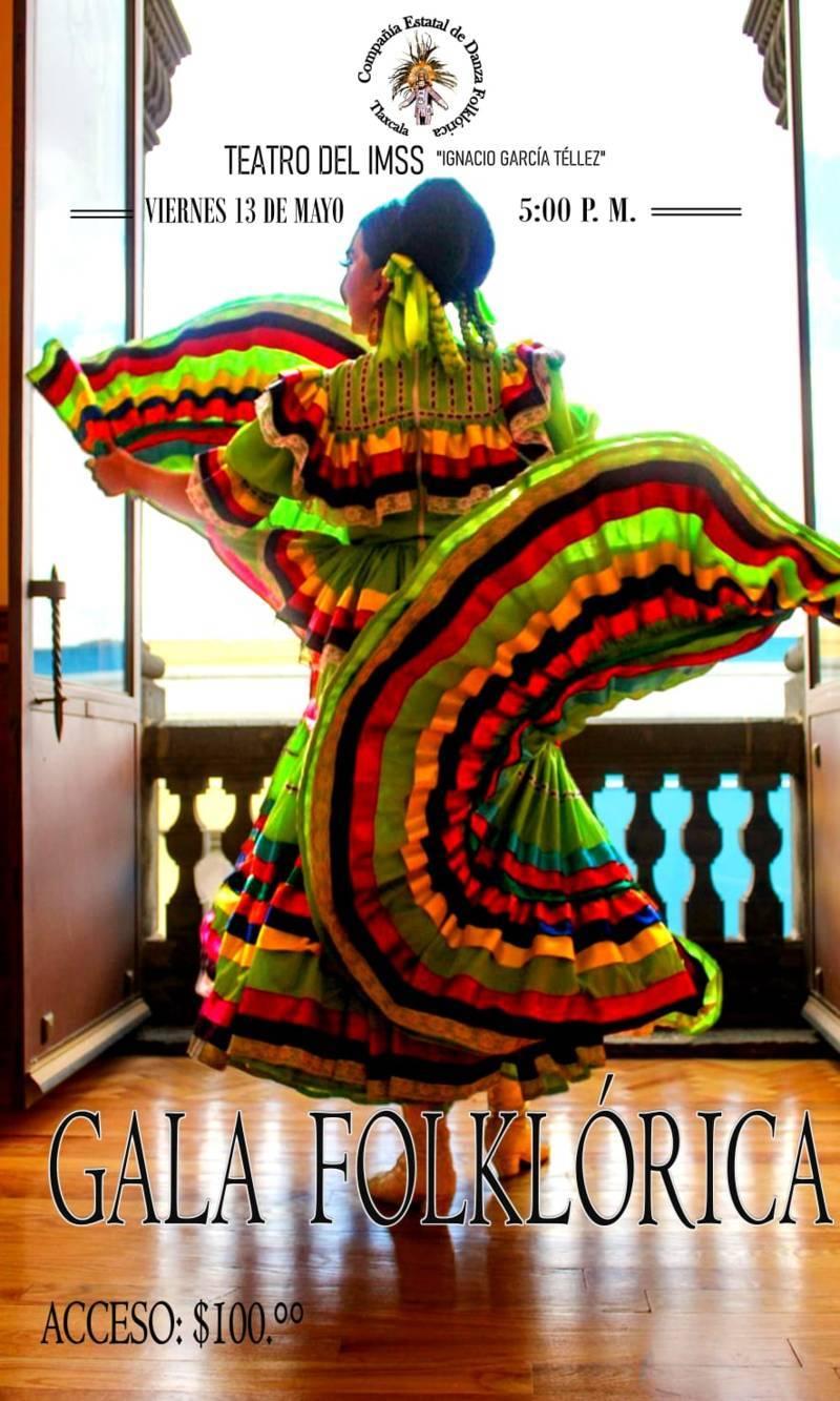 Ofrecerá compañía estatal de Danza Folklórica de Tlaxcala función de gala