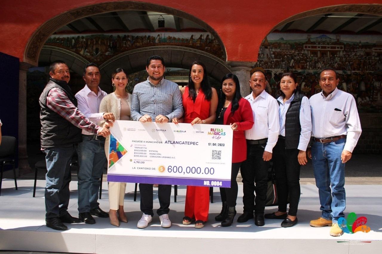 Atlangatepec será beneficiado con el programa de Rutas Mágicas de Color