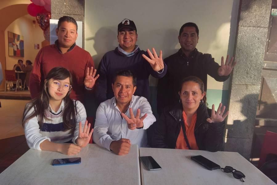 Convocan jóvenes de Tlaxcala a participar en asambleas informativas en favor de Claudia Sheinbaum