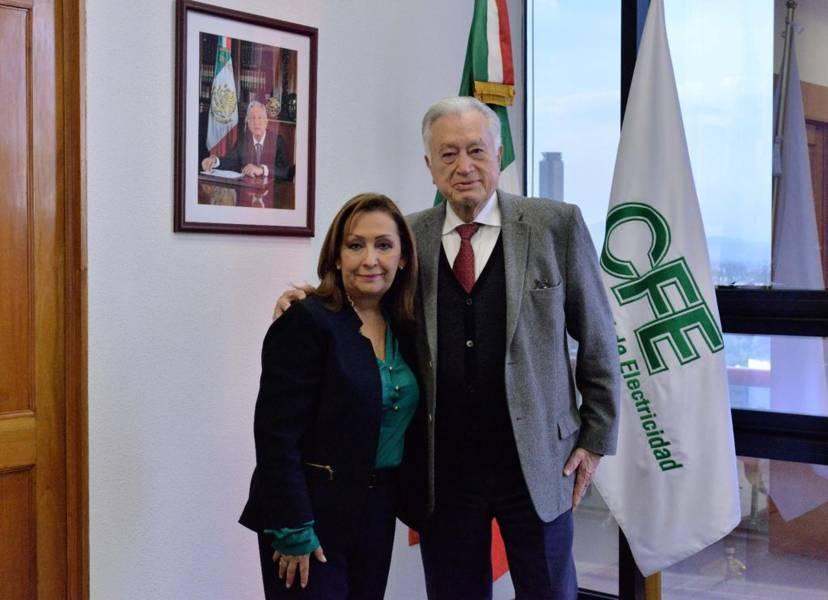 Presentó Gobernadora Lorena Cuéllar proyectos ante CFE 