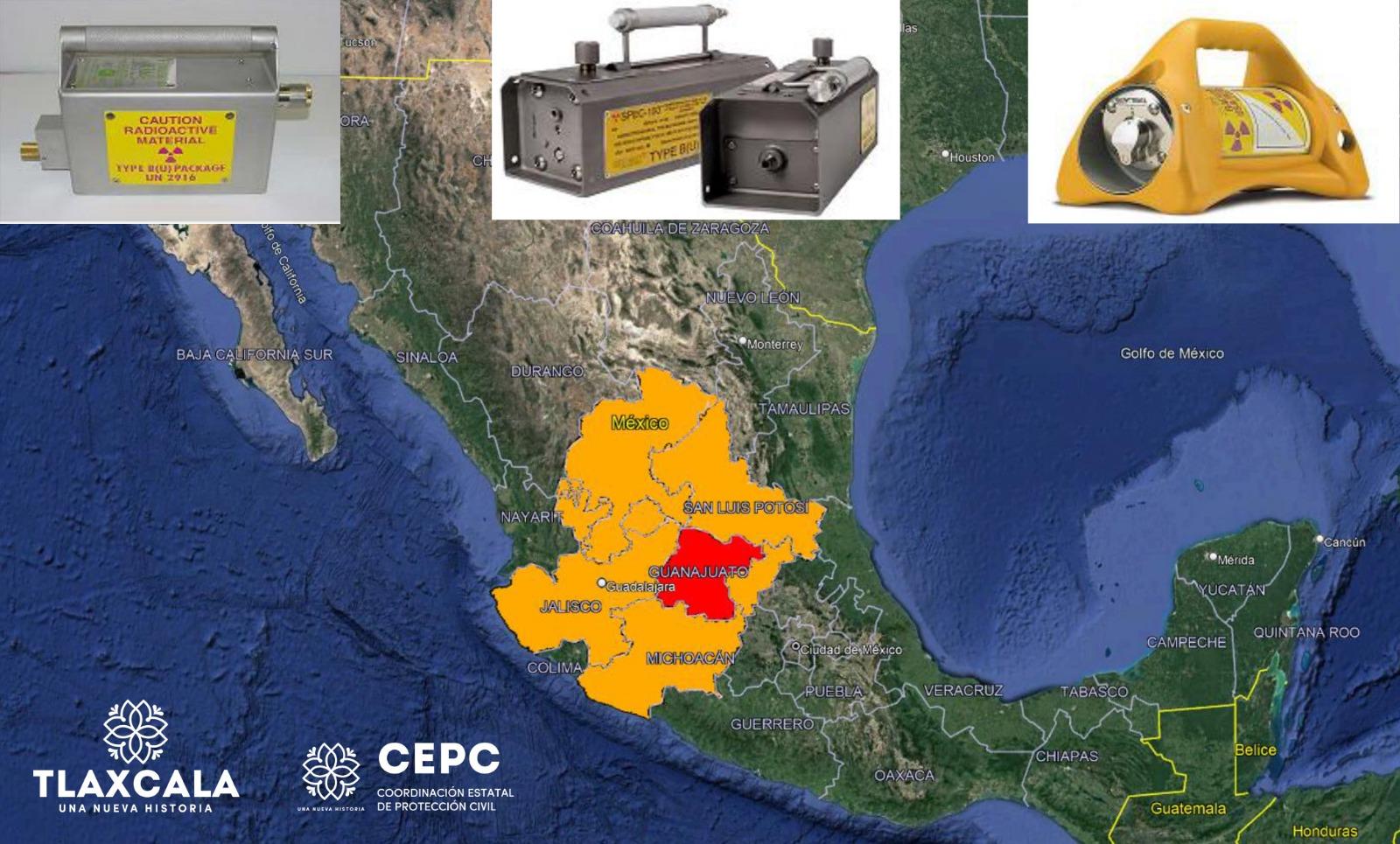 Alerta CNPC por fuente radiactiva robada en territorio nacional