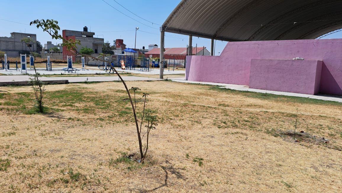 Inicia rehabilitación de áreas verdes en la unidad deportiva de Tlaltepango - SPM 