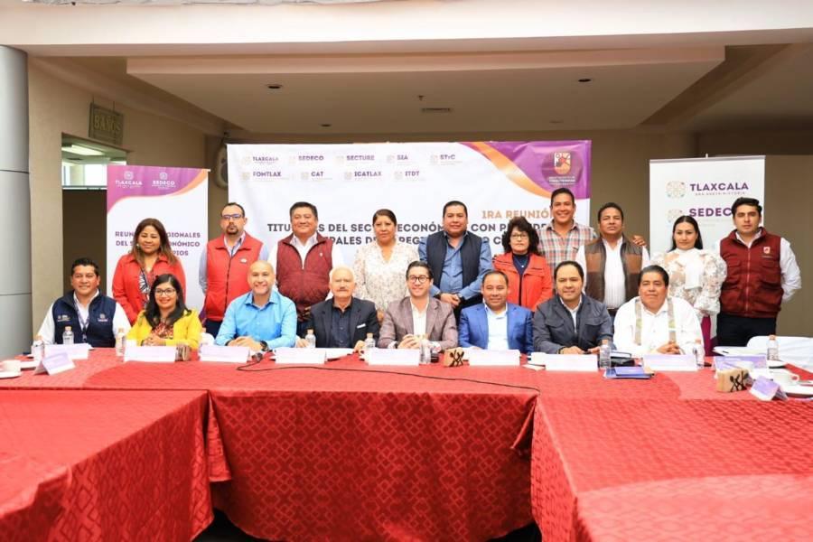 Chiautempan, sede de la Primera Reunión de Titulares del Sector Económico con Presidentes Municipales de la Región Centro