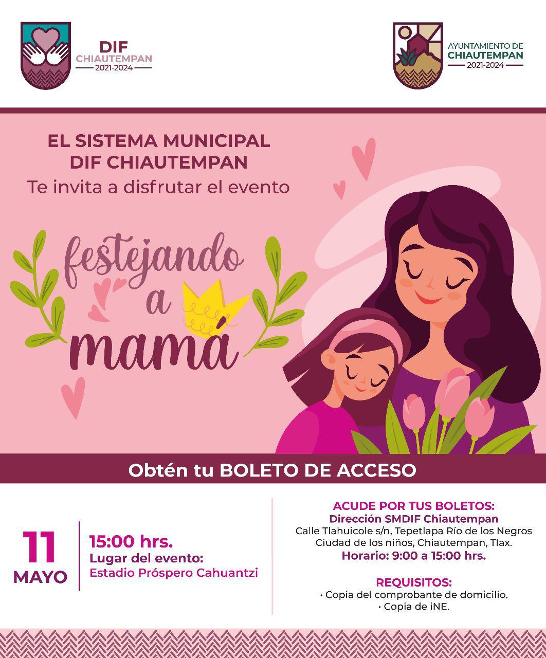 Con show de Teo González, Ayuntamiento de Chiautempan celebrará a mamás del municipio