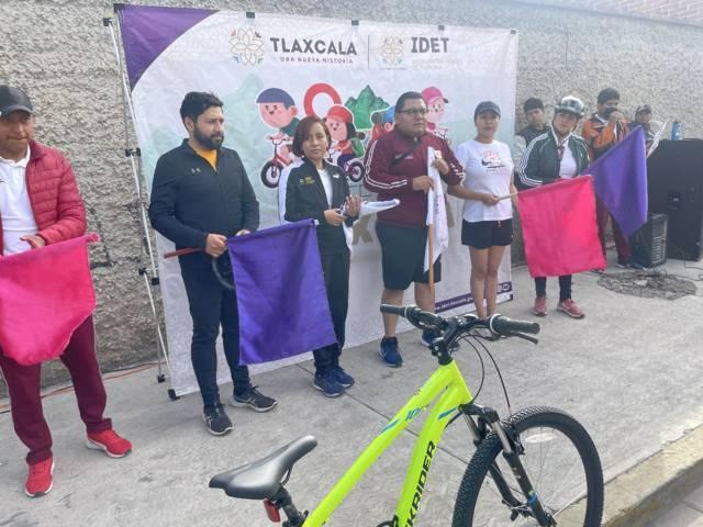 Participaron más de 200 personas en “Biciteando por Tlaxcala”, rumbo a Cacaxtla