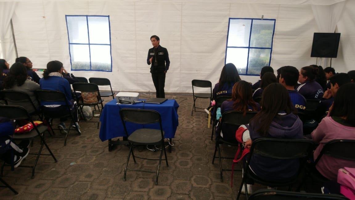 Prevención del Delito ofreció pláticas a estudiantes de Huamantla