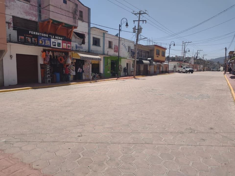 Inauguran obra en la avenida Juárez del municipio de Nanacamilpa 