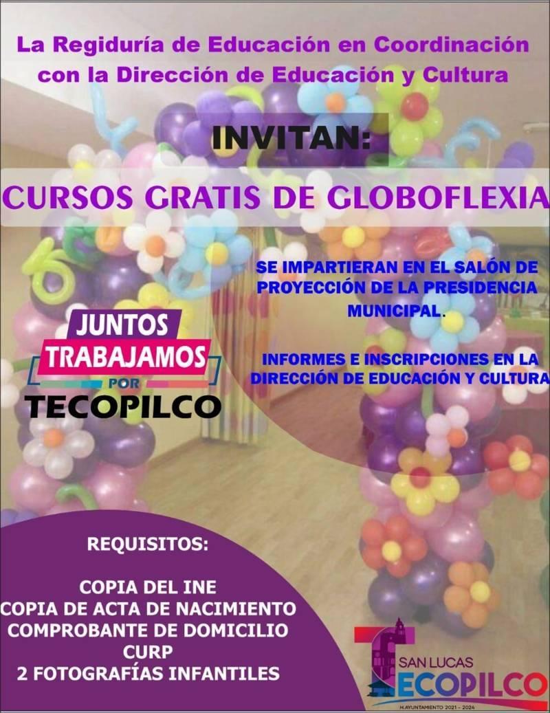 Abren curso gratuito de globoflexia en Tecopilco 