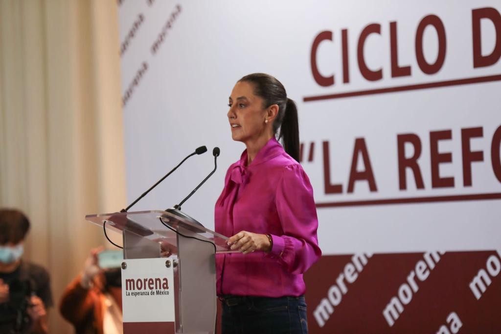 Claudia Sheinbaum llama a invertir ahorros por reforma electoral a favor de la gente