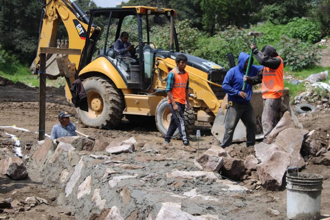Gobierno de SPM continúa con la construcción de un puente en Actipan ‐ Tlaltepango
