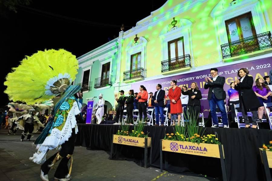 Inauguró gobernadora Cuéllar copa del mundo de tiro con arco Tlaxcala 2022