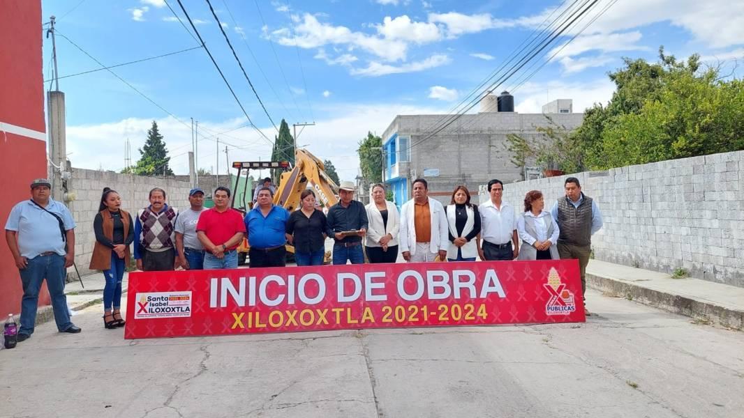 Inicia obra de pavimento en calle San José de Teotitla – Xiloxoxtla 