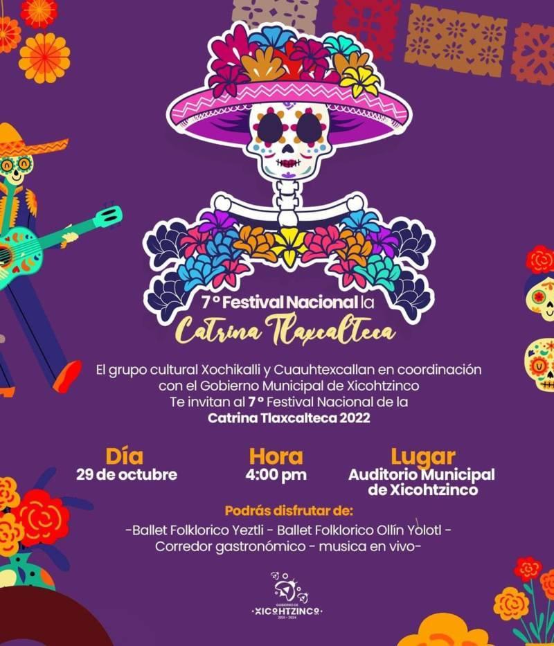 Festival Nacional La Catrina Tlaxcalteca será celebrado en Xicohtzinco