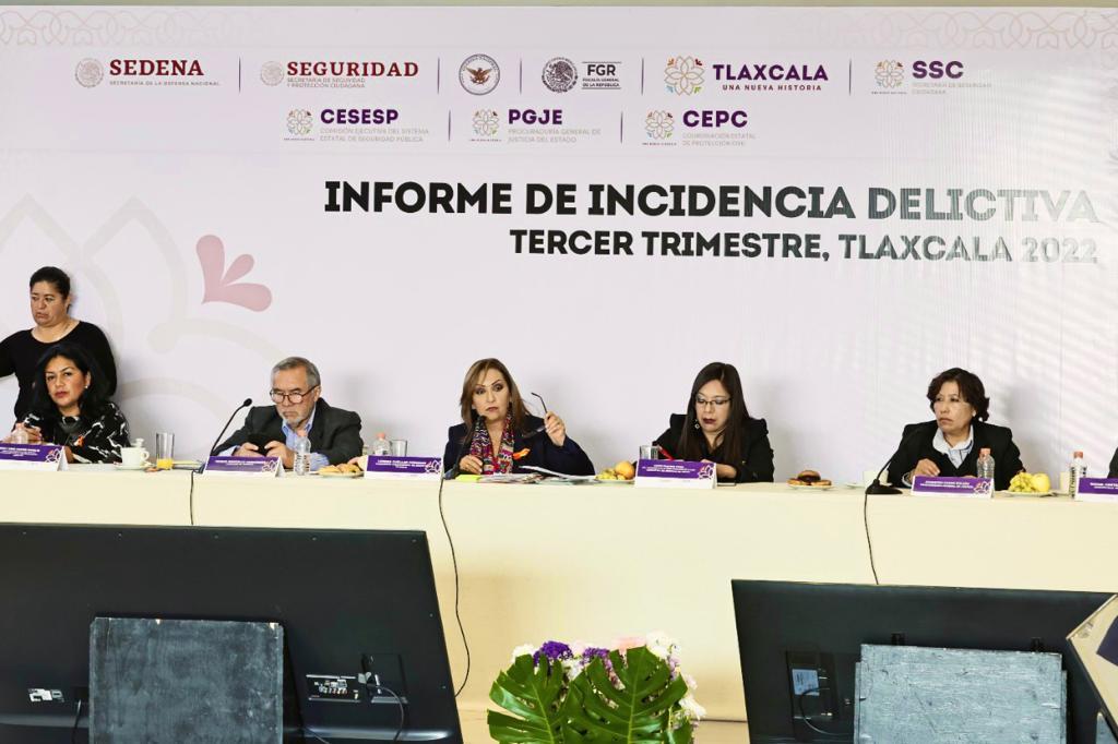 Tlaxcala es por quinto mes consecutivo el estado más seguro del país: Lorena Cuéllar  