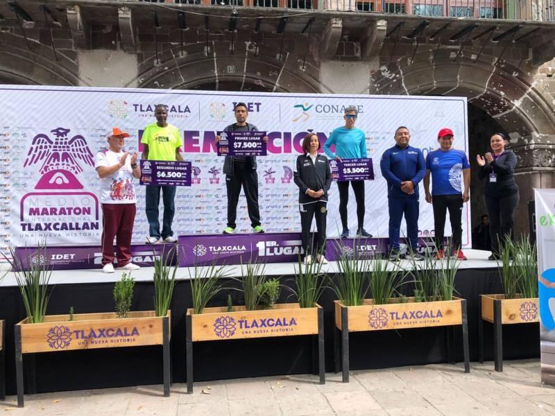 Participaron más de 2 mil corredores en Medio Maratón Tlaxcallan 2022