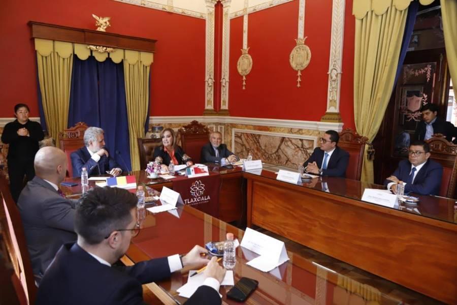 Ratifican alianzas Gobernadora Lorena Cuéllar y embajador de Rumania, Marius G. Lazurca