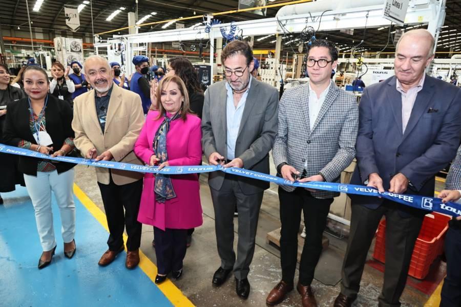 Inauguró Gobernadora nueva línea de producción de la empresa Taurus