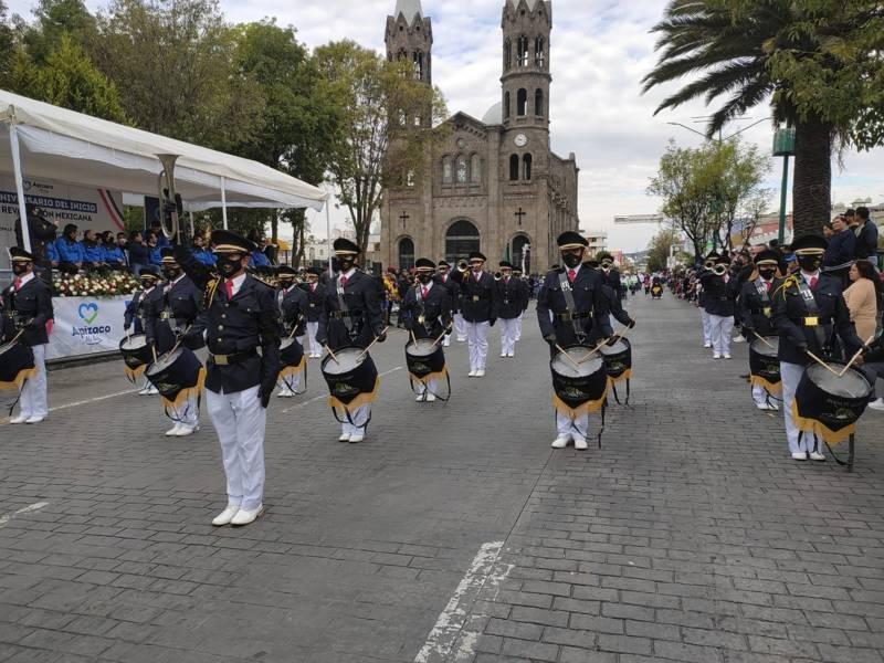 Un éxito en Apizaco el desfile conmemorativo al inicio de la Revolución Mexicana