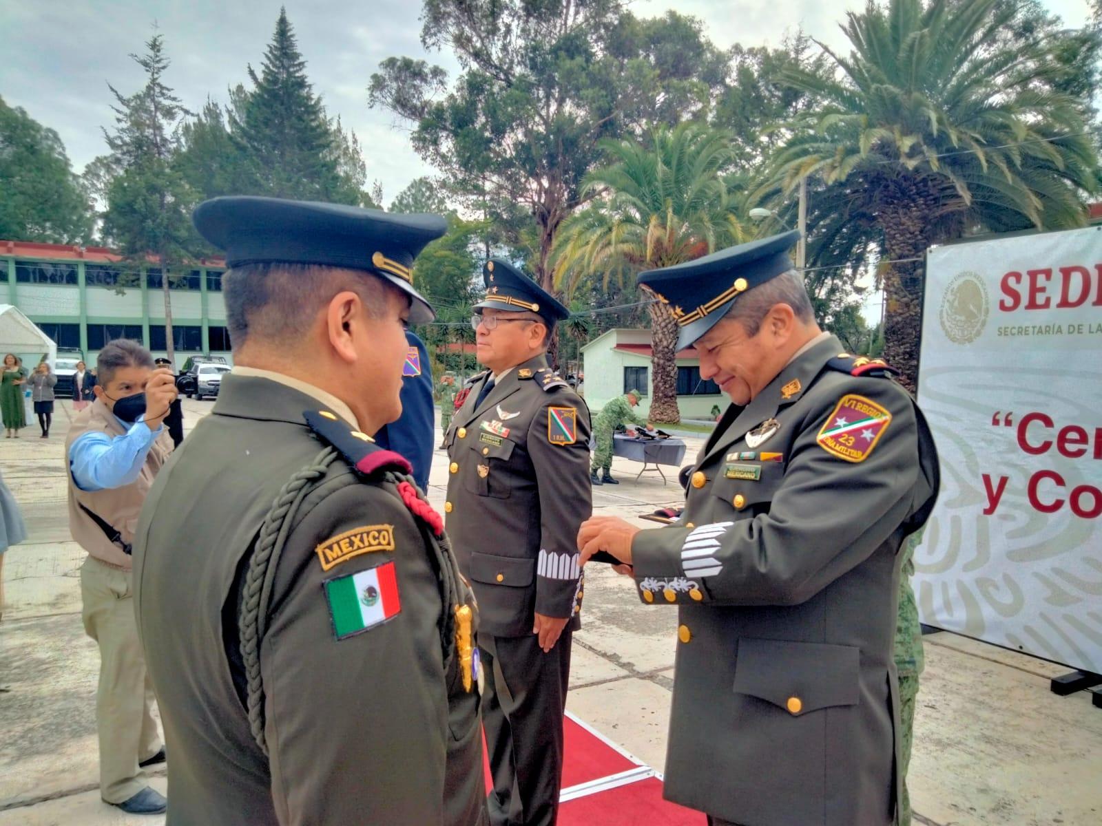 Realizan ceremonia de ascensos en la Zona Militar 
