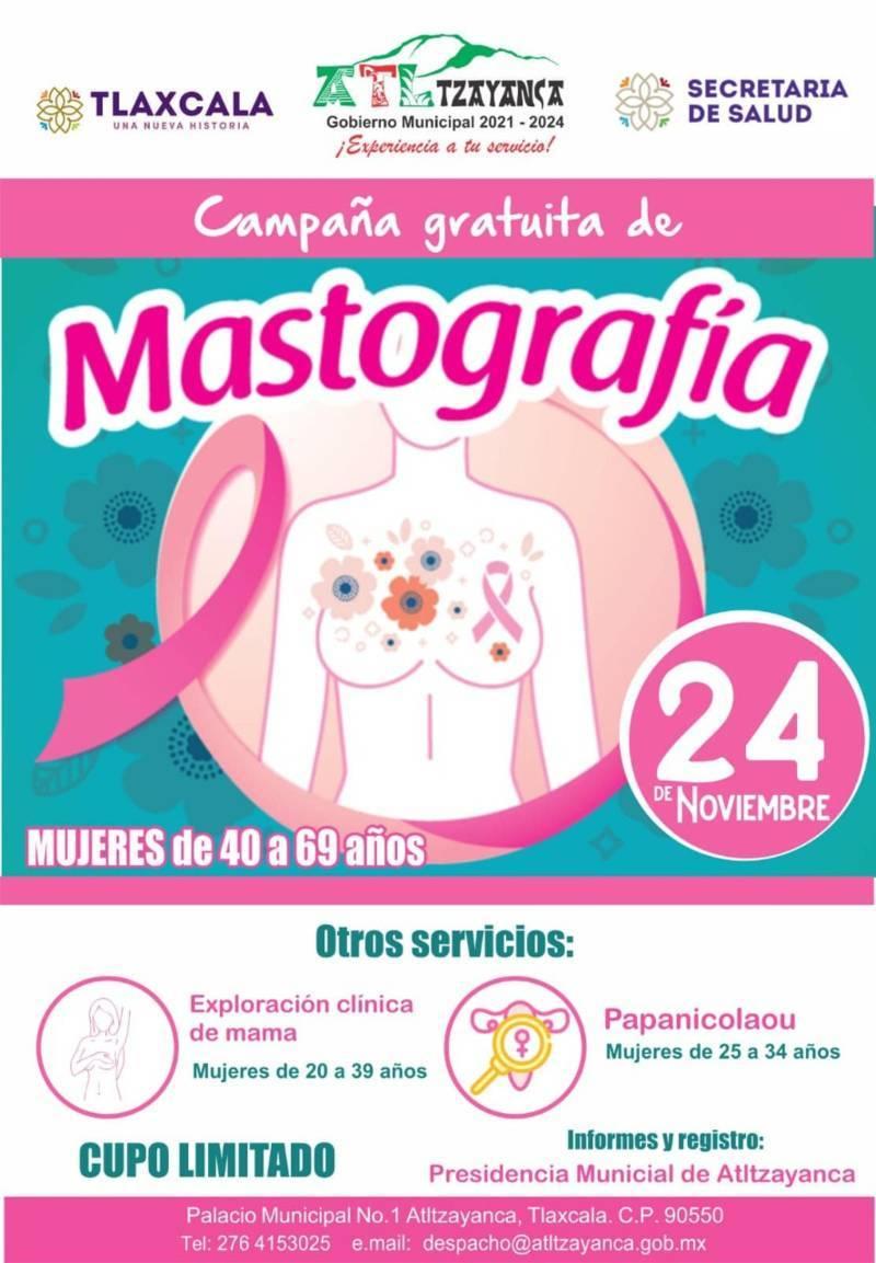 Jornadas para prevenir el cáncer de mama arribarán a Atltzayanca 
