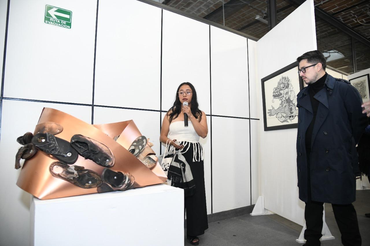 Inauguran exposición con obras ganadoras del premio de Artes Visuales Tlaxcala 2022