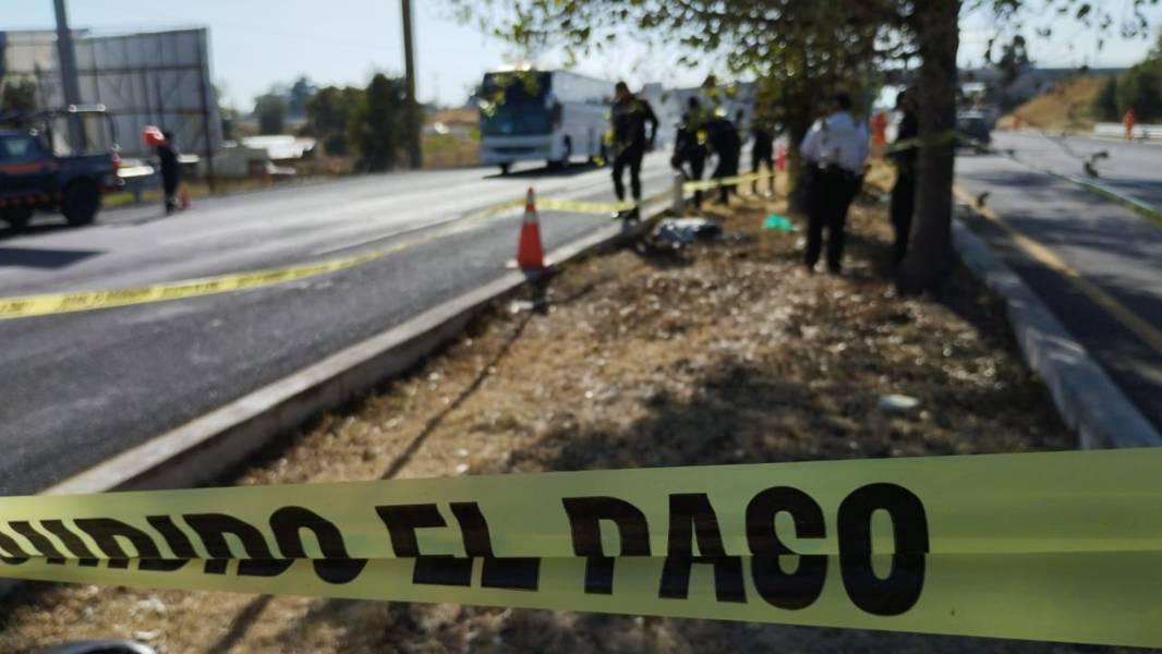 Muere hombre atropellado en la carretera federal Texmelucan-Tlaxcala