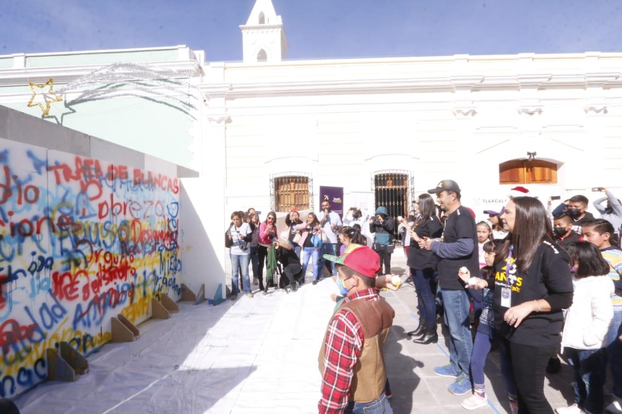 Pintaron Sedif y Teletón mural “Desafío por México” en Tlaxcala