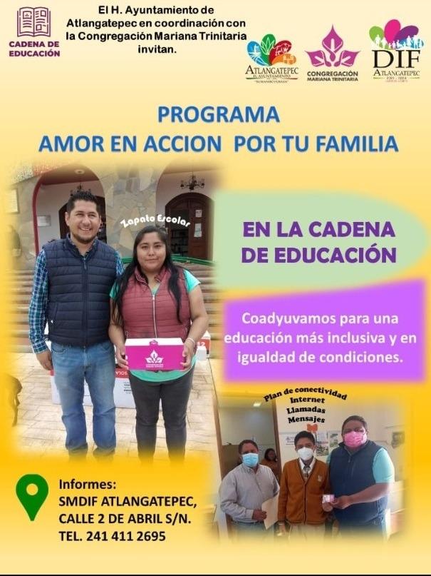 En Atlangatepec abren convocatoria para el programa “Amor en acción por tu familia”