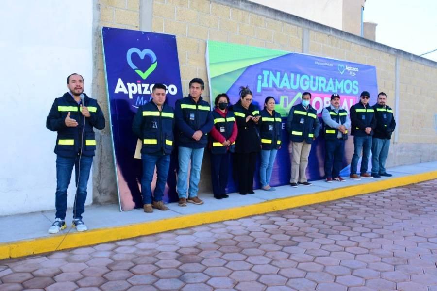 Encabeza alcalde de Apizaco inauguración de obra en Real del Valle 