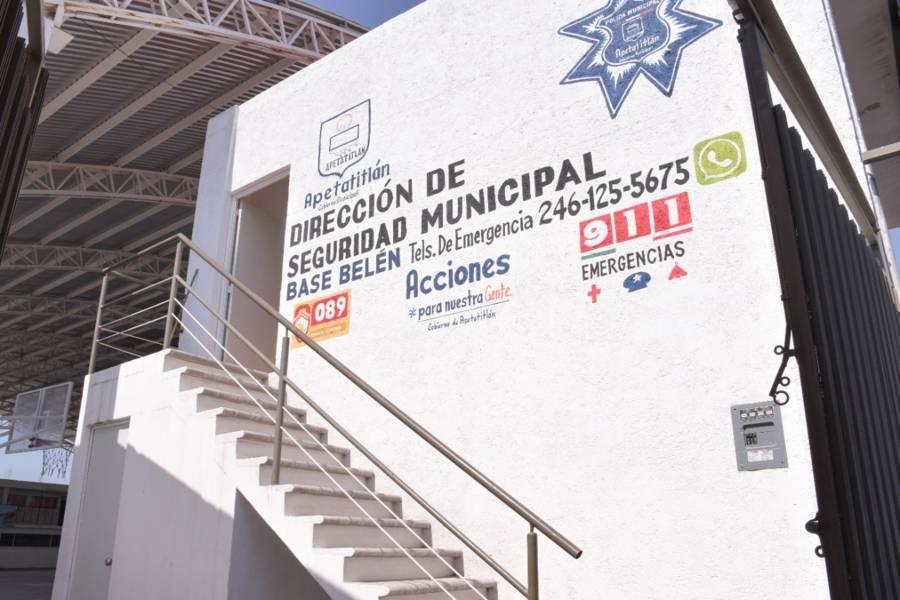 Ángelo Gutiérrez inaugura la base de seguridad en la Belén Arzitzimititlán