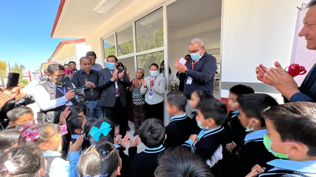 Inauguró SEPE–USET aula didáctica en la escuela bilingüe “Telpochkali” de Tetlanohcan 
