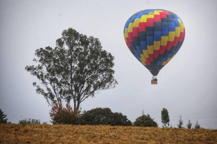 Promueven el turismo en Huamantla con el vuelo de globos aerostáticos