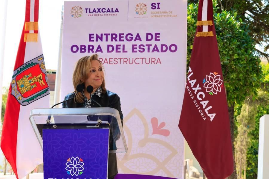 Entregó Gobernadora Lorena Cuéllar obras de impacto social en Nopalucan