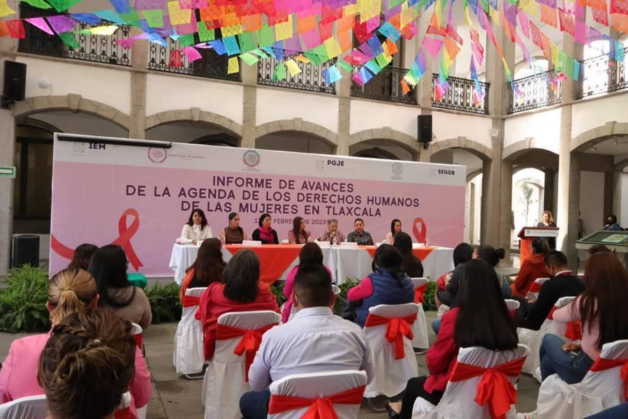 Informe de avances de la Agenda de los Derechos de las Mujeres en Tlaxcala