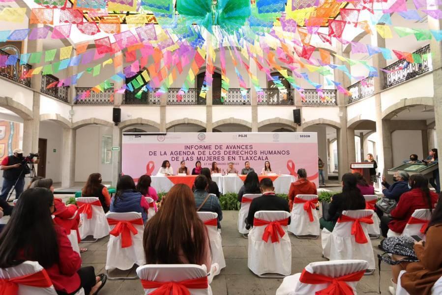 Informe de avances de la Agenda de los Derechos de las Mujeres en Tlaxcala