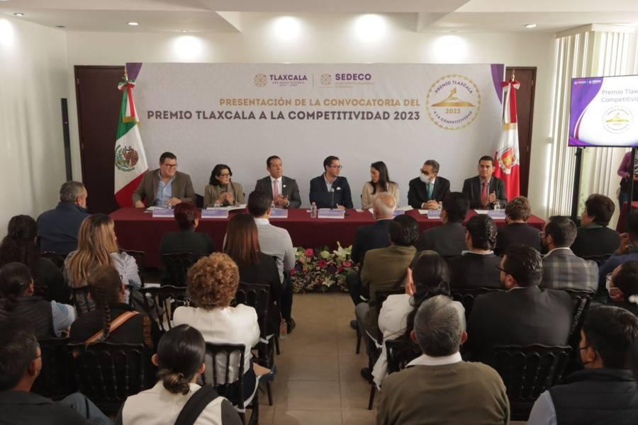 Presentación de la convocatoria del “Premio Tlaxcala a la competitividad 2023”