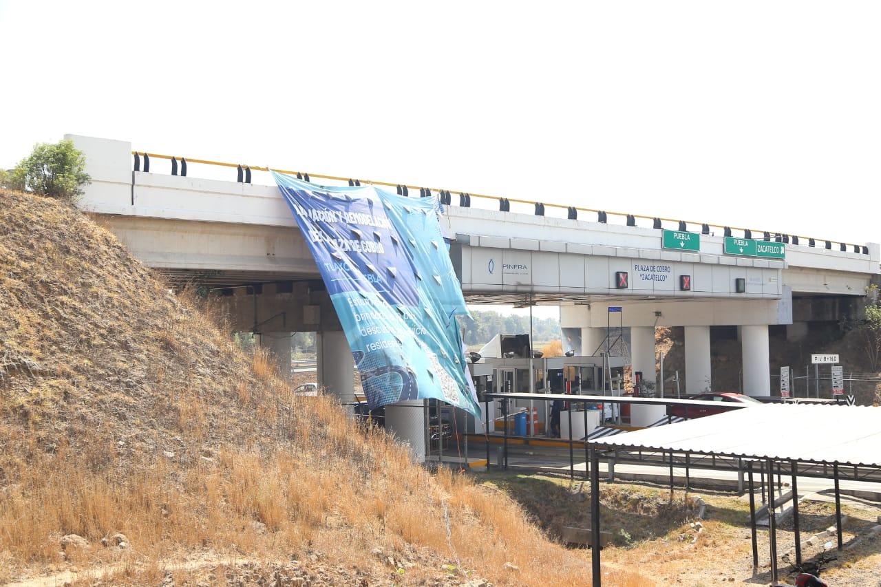 Continúan trabajos de ampliación de la autopista Tlaxcala- Puebla 