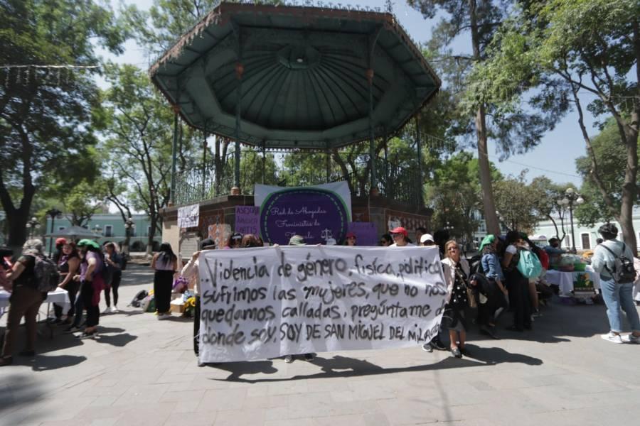 Primer festival feminista en la Plaza de la Constitución 