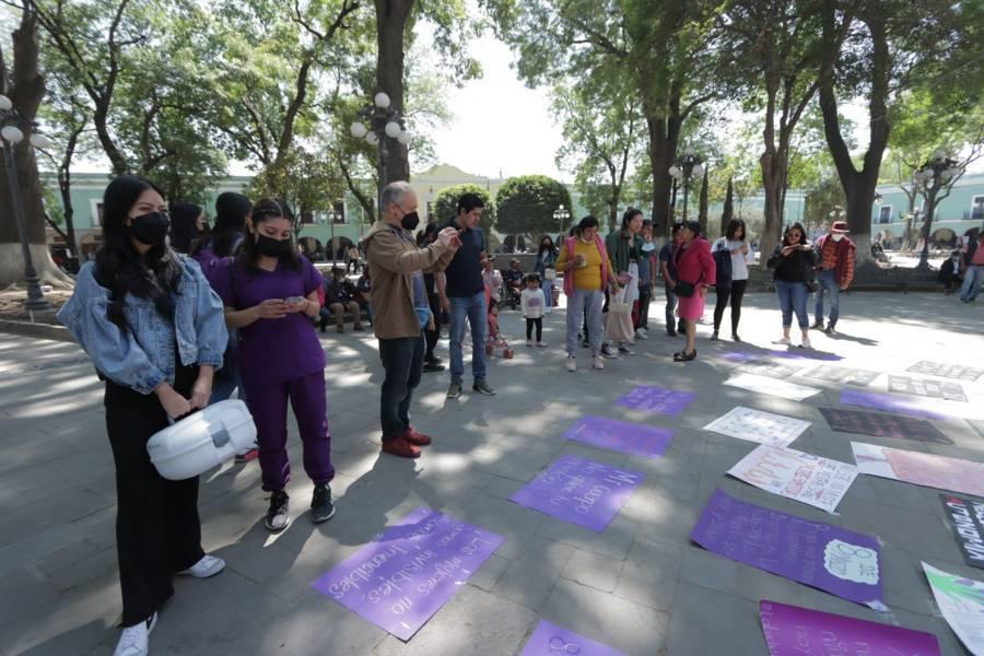 Primer festival feminista en la Plaza de la Constitución 