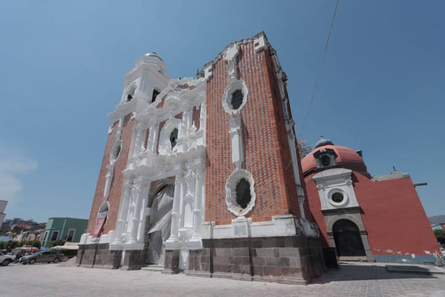 Avanzan trabajos en el encalado de la fachada del templo de San José