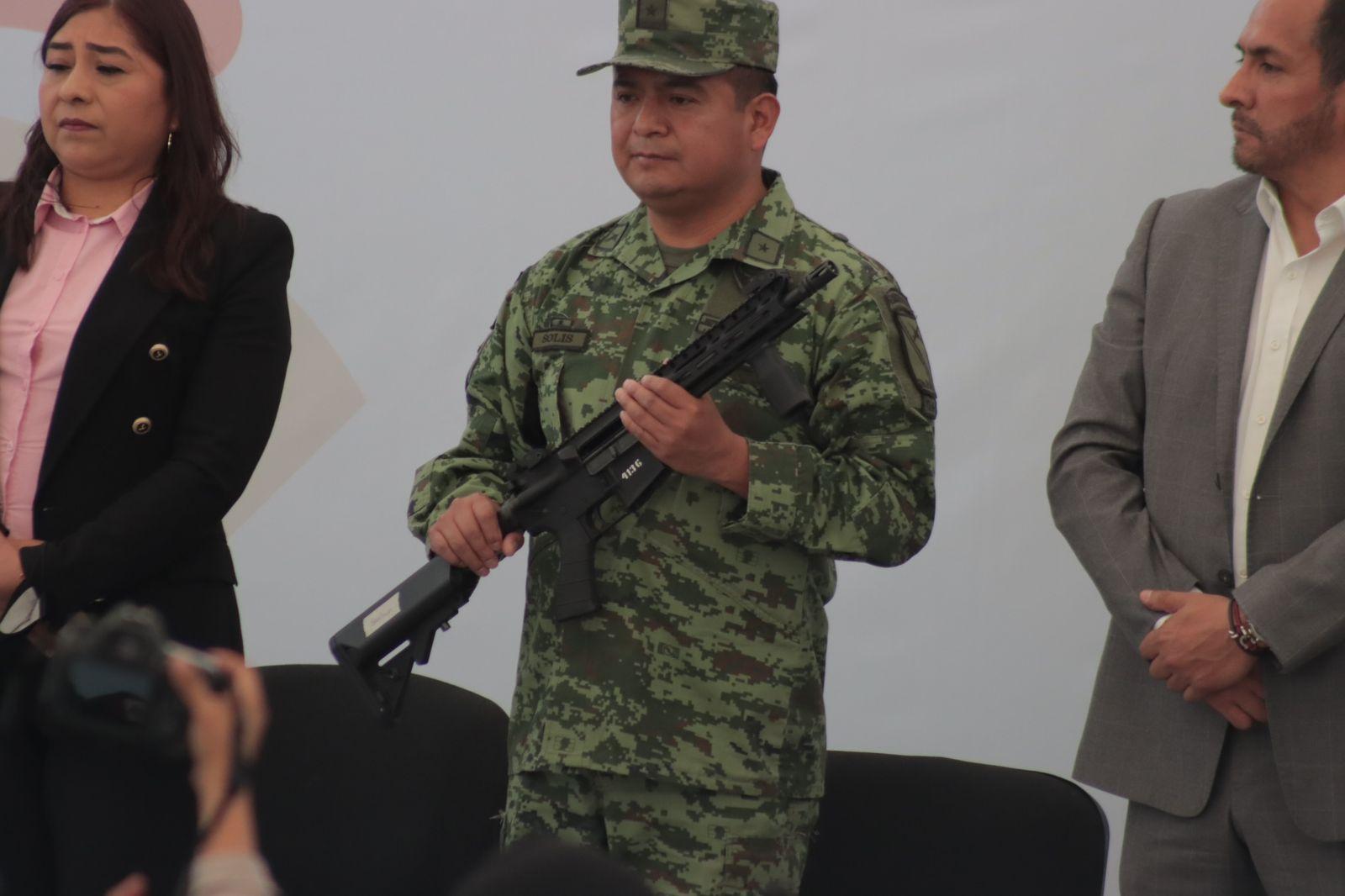 Entrega de armamento a municipios del estado de Tlaxcala 