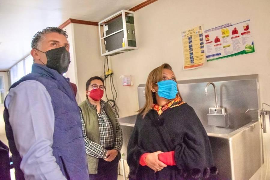 Recorrió Gobernadora instalaciones del antiguo Hospital General de Tlaxcala