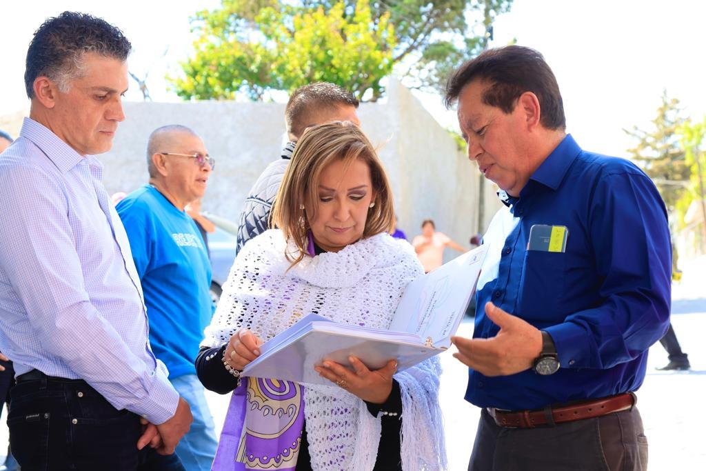 Constató Gobernadora Lorena Cuéllar entrega de obra pública en Totolac