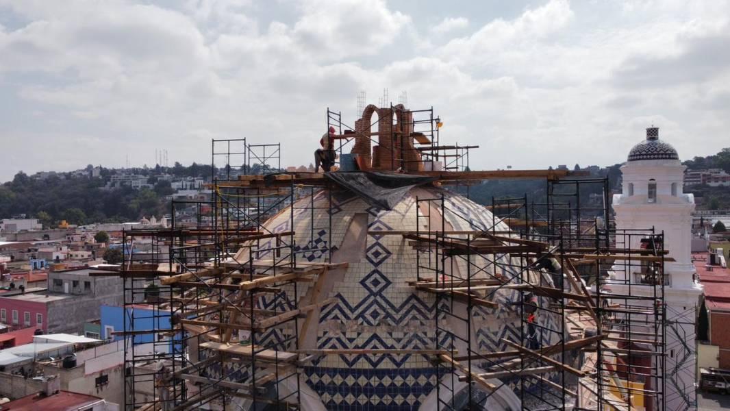 Avanzan los trabajos en la cúpula del templo de San José 