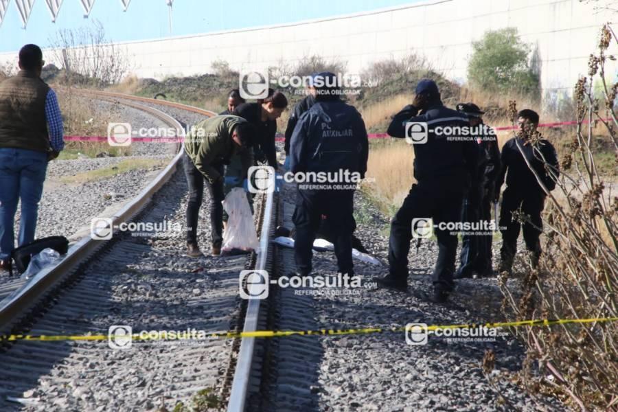 Muere masculino arrollado por el tren en Tenancingo 