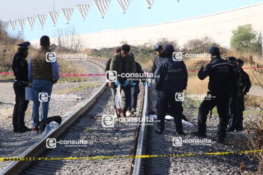 Muere masculino arrollado por el tren en Tenancingo 