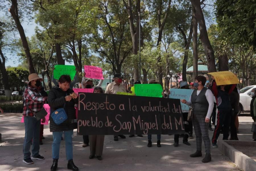 Se manifiestan pobladores de Nativitas  para que cese la violencia en su demarcación 