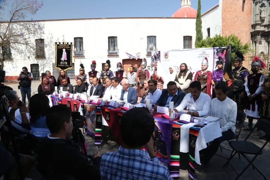 Presentan programa de Semana Santa en Chiautempan