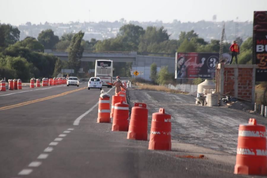 Continúa la ampliación de la autopista Tlaxcala-Puebla