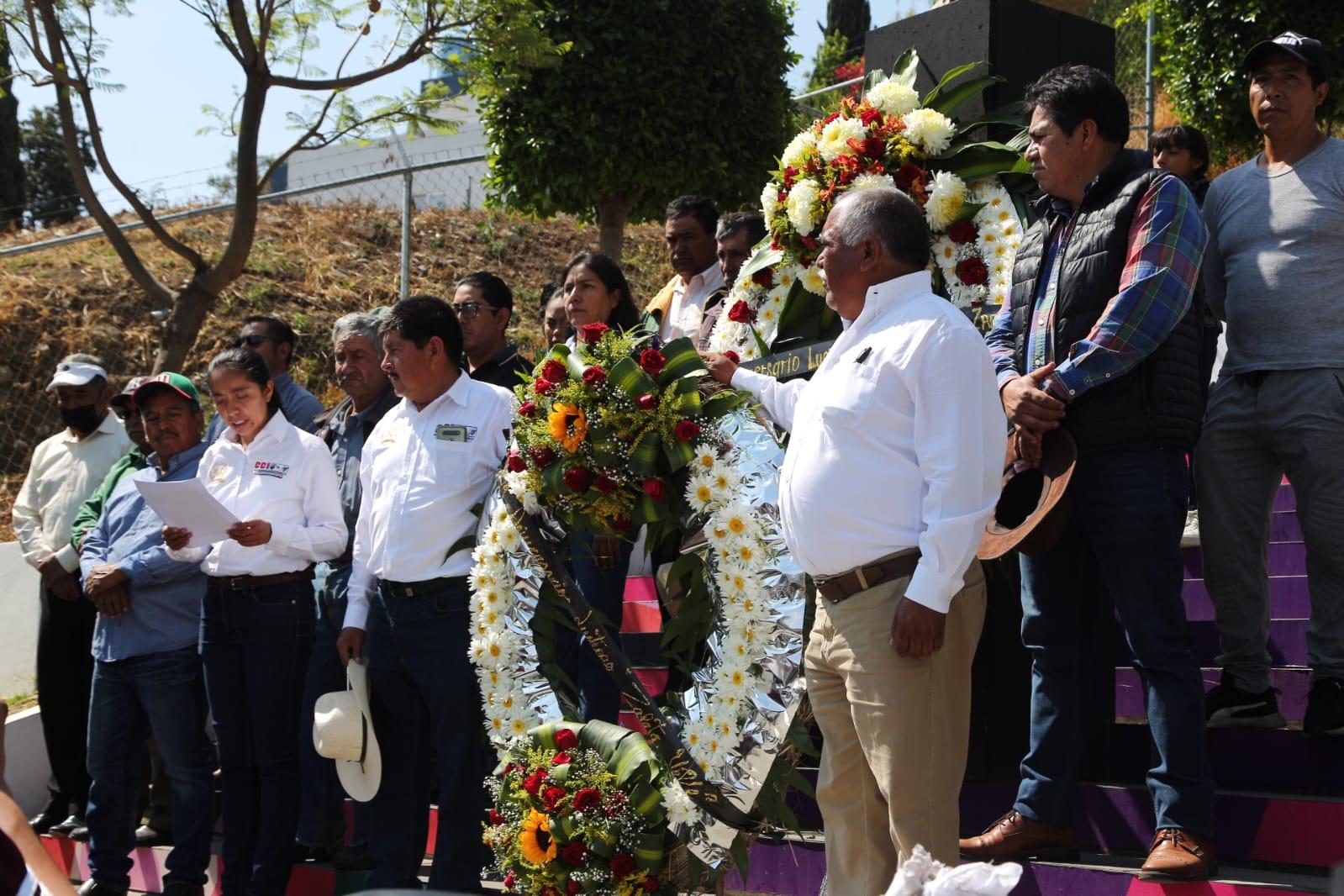 Conmemoran 104 aniversario luctuoso de Emiliano Zapata